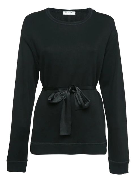 SANDRO pre-owned belted long-sleeve sweater - Black - zdjęcie produktu nr 1