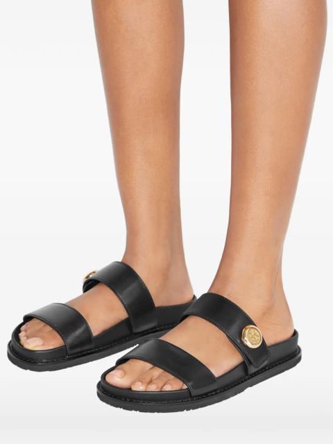Tory Burch Romy button sport slides - Black