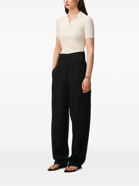 AMI Paris belted tailored trousers - Black