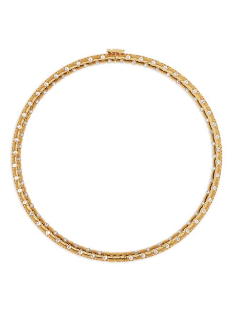 Versace crystal-embellished necklace - Gold - zdjęcie produktu nr 1
