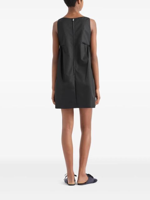 Prada triangle-logo mini dress - Black