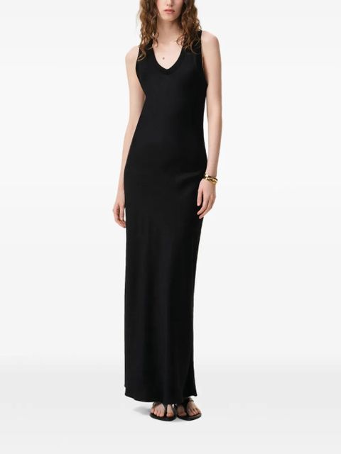 AMI Paris ribbed-trim maxi tank dress - Black - zdjęcie produktu nr 2