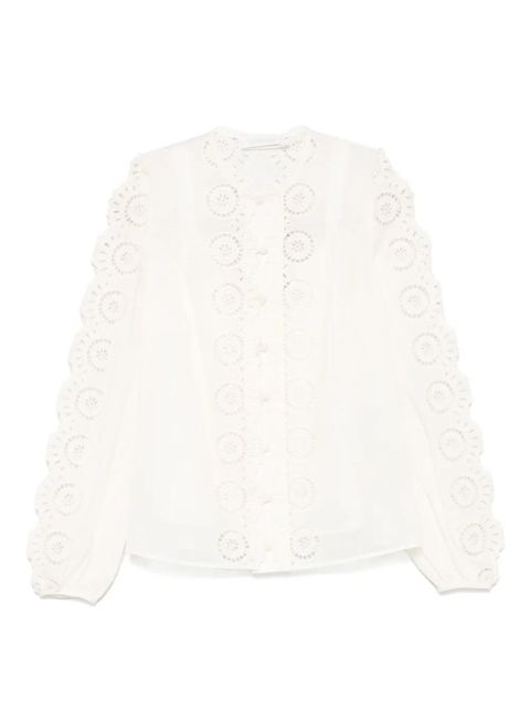 ZIMMERMANN Lucky embroidered blouse - Neutrals - zdjęcie produktu nr 1