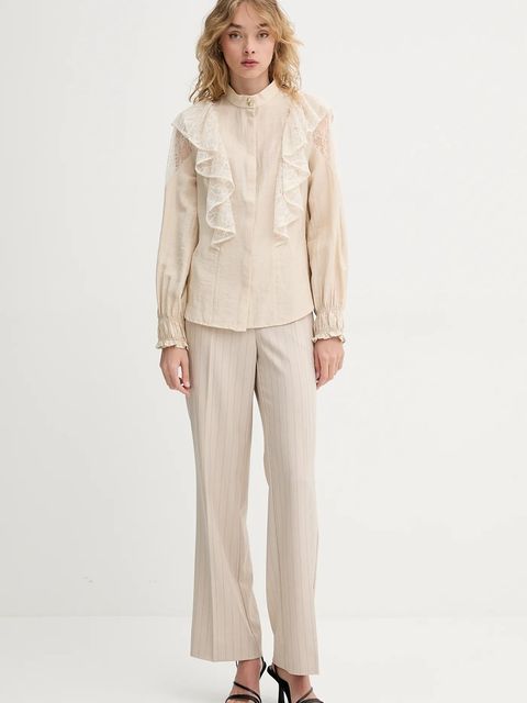 Bruuns Bazaar koszula z domieszką lnu - zdjęcie produktu nr 2