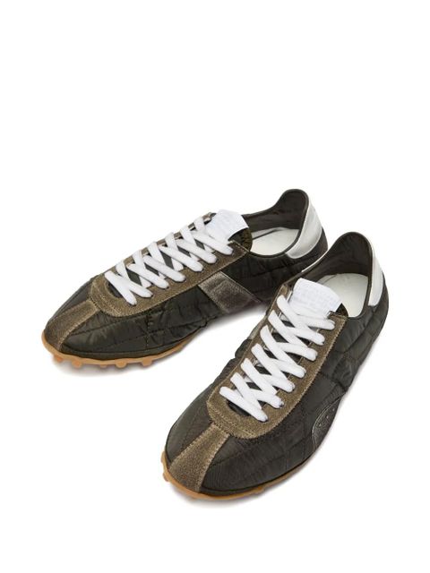 Maison Margiela lace-up distressed sneakers - Green - zdjęcie produktu nr 2