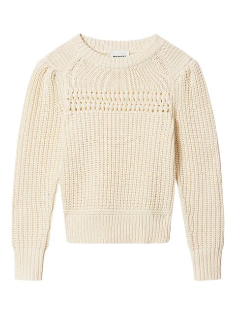 MARANT ÉTOILE Winnie openwork sweater - Neutrals - zdjęcie produktu nr 1