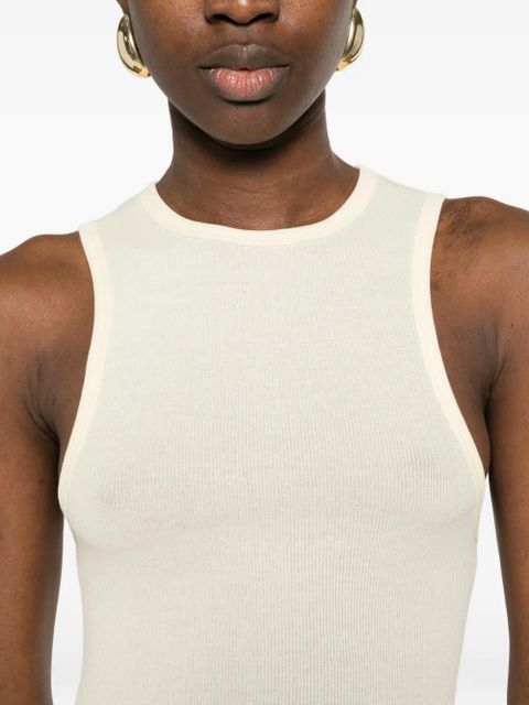 WARDROBE.NYC racer dress - Neutrals