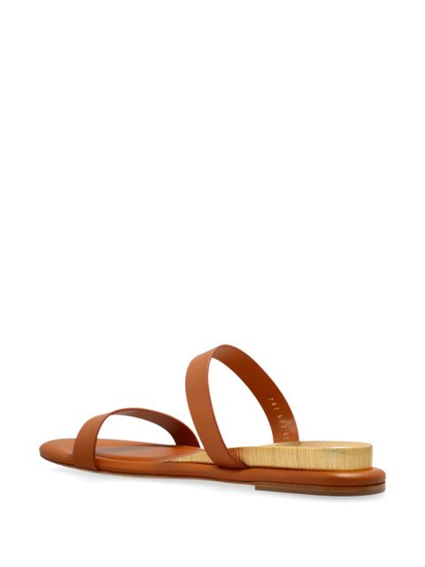 Casadei leather slides - Brown