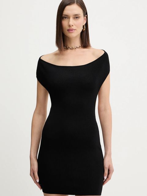 Guess sukienka KATIYA kolor czarny mini dopasowana W5BK80 Z4222