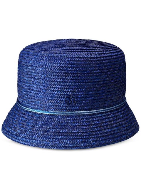 Maison Michel Mini New Kendall straw cloche hat - Blue - zdjęcie produktu nr 1