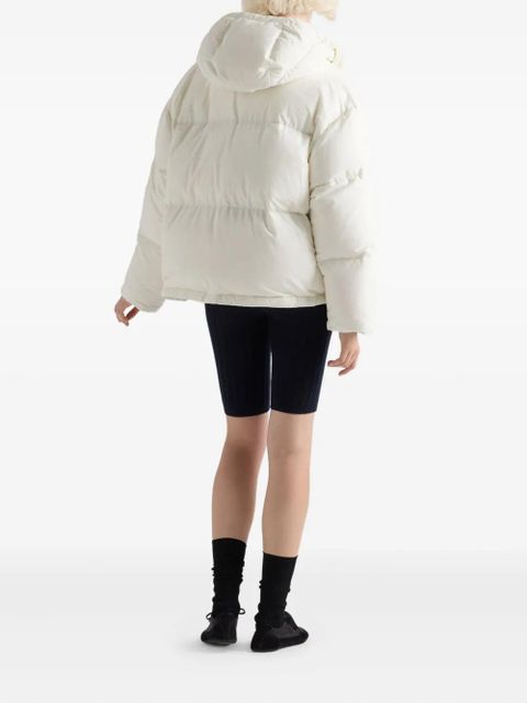 Prada hooded patch-pocket down jacket - White - zdjęcie produktu nr 2