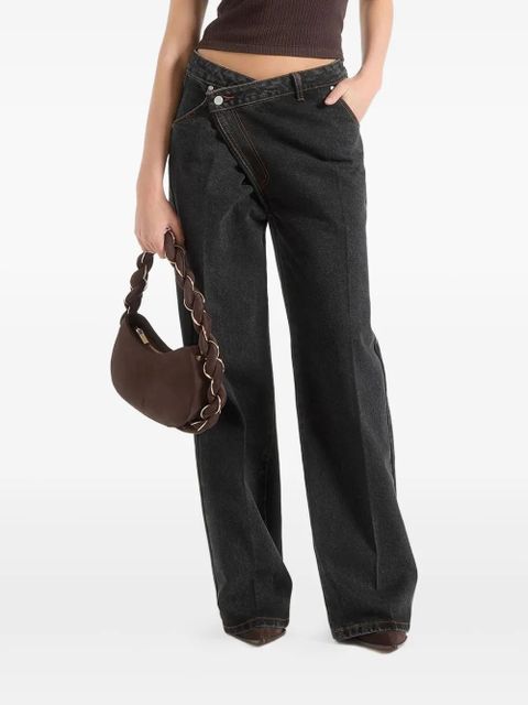 Manière De Voir Astrid wrapover jeans - Black - zdjęcie produktu nr 1