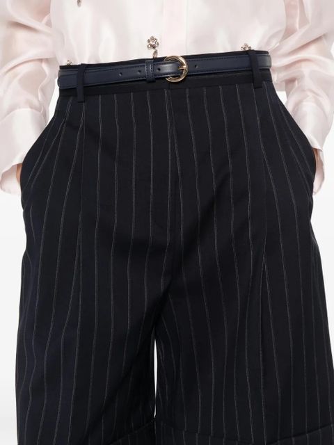 Max Mara Mstere pinstripe shorts - Blue