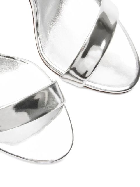Casadei 120mm metallic heeled sandals - Silver
