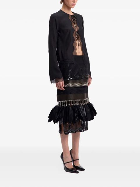 16Arlington Filipa lace-trims blouse - Black - zdjęcie produktu nr 2