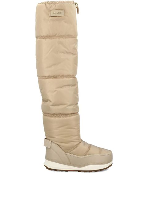 BOGNER quilted over-the-knee boots - Neutrals - zdjęcie produktu nr 1