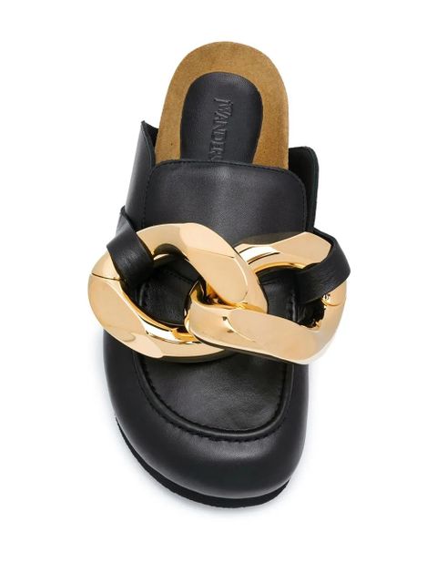 JW Anderson Chain loafer mules - Black