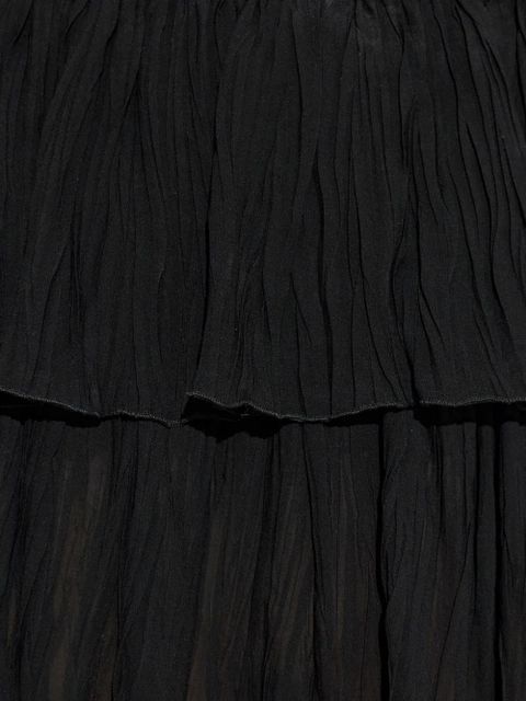 Blumarine asymmetrical tiered skirt - Black - zdjęcie produktu nr 2