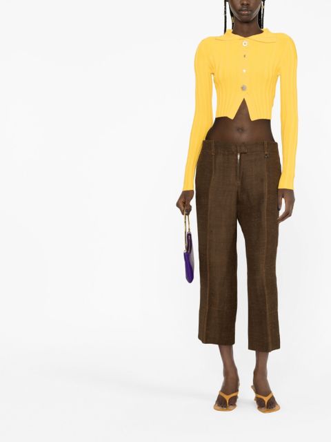 Jacquemus Areia cropped trousers - Brown