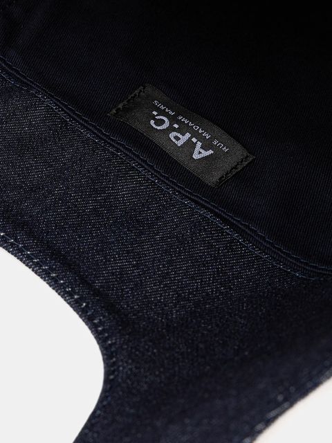 A.P.C. torebka bawełniana tote ninon small kolor granatowy COHIZ.M61861 - zdjęcie produktu nr 2