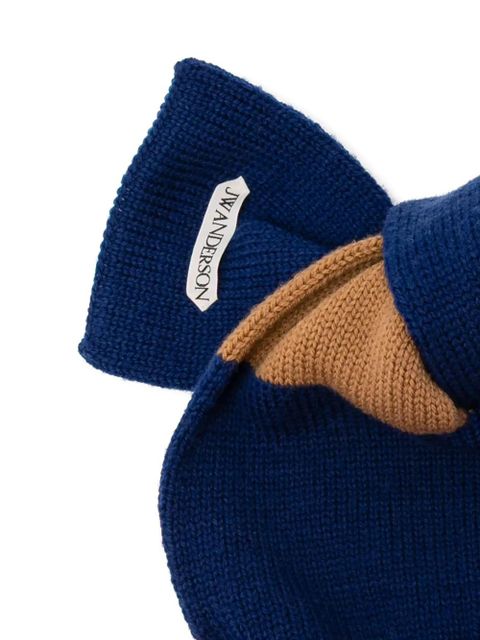 JW Anderson knotted beanie hat - Blue