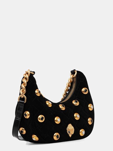 Kurt Geiger London torebka skórzana KENSINGTON kolor czarny 5014200289