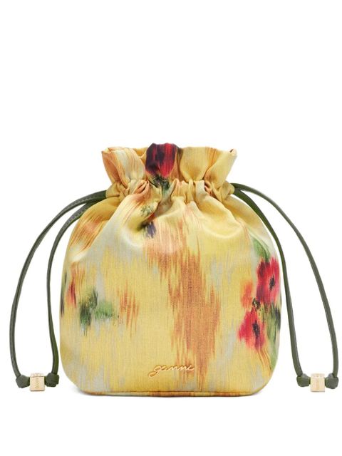 GANNI floral bucket bag - Yellow - zdjęcie produktu nr 1