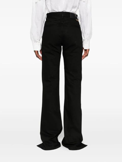 Chloé zip-up straight leg trousers - Black