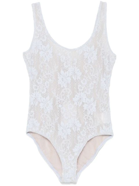 ZIMMERMANN lace scoop bodysuit - Blue