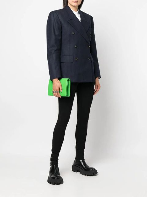 Alexander McQueen Four Ring leather shoulder bag - Green - zdjęcie produktu nr 2