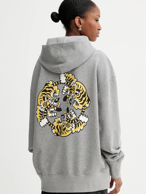 Kenzo bluza bawełniana x Verdy kolor szary z aplikacją FF58SW2404MF.94