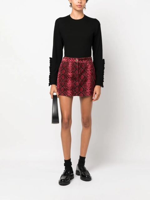 PINKO ruffled long-sleeve wool jumper - Black - zdjęcie produktu nr 2