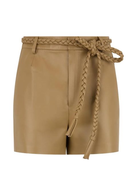 Valentino Garavani braided belt shorts - Brown - zdjęcie produktu nr 1