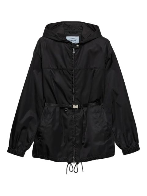 Prada Re-Nylon hooded jacket - Black - zdjęcie produktu nr 1