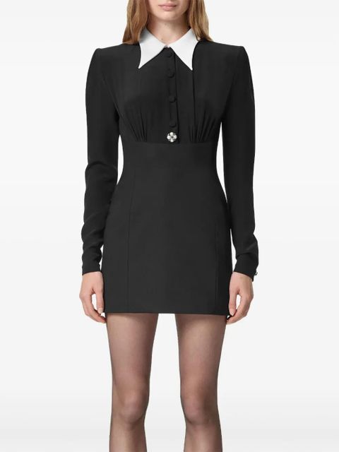 Versace pearl-detailing mini dress - Black