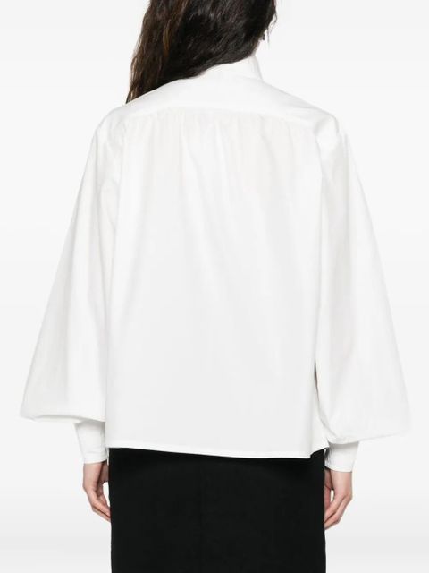 ZIMMERMANN mock-neck buttoned blouse - White