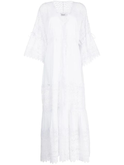 Charo Ruiz Ibiza Margherita lace-trim maxi dress - White - zdjęcie produktu nr 1