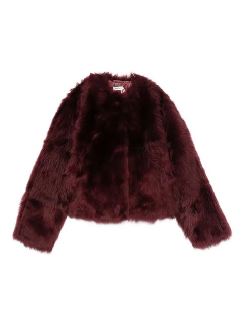 Simkhai Natasha faux-fur jacket - Red - zdjęcie produktu nr 1