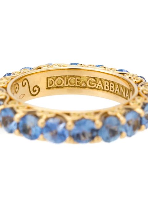 Dolce & Gabbana 18kt yellow gold Heritage sapphire ring