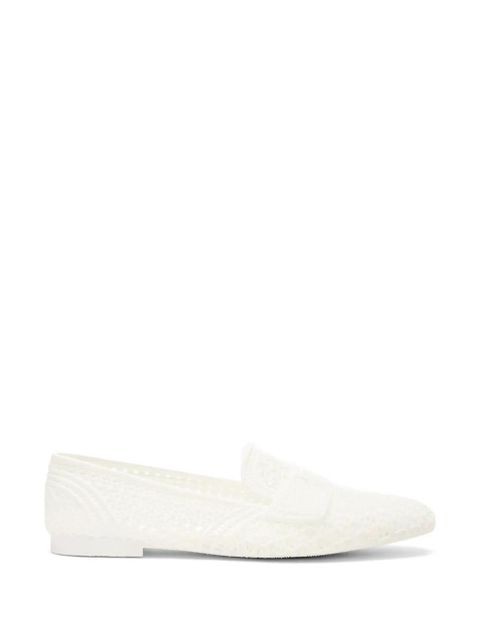 Casadei tonal-effect braided loafers - White - zdjęcie produktu nr 1