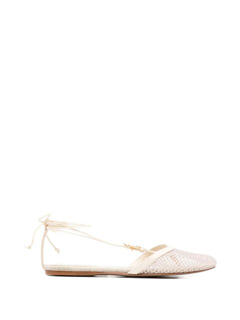 FARM Rio lace-up starfish-detail sandals - Neutrals - zdjęcie produktu nr 1