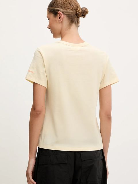 Columbia t-shirt Sun Trek damski kolor żółty 2120133