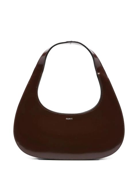 Coperni Slim Swipe patent-leather shoulder bag - Brown - zdjęcie produktu nr 1