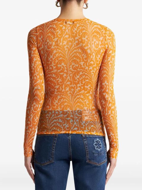 ETRO shell-print sweater - Orange - zdjęcie produktu nr 2