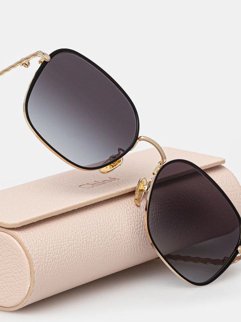 Chloé okulary przeciwsłoneczne damskie kolor złoty CH0255SK