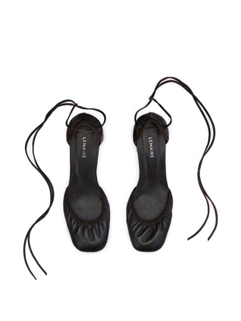 LEMAIRE Micro ballet flats - Black