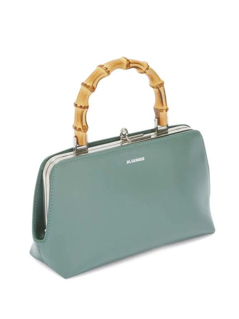 Jil Sander mini Goji Bamboo leather tote bag - Green - zdjęcie produktu nr 2