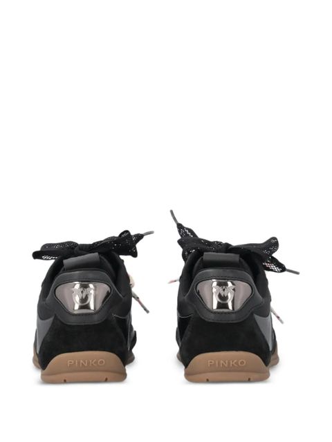 PINKO lace-up panelled sneakers - Black