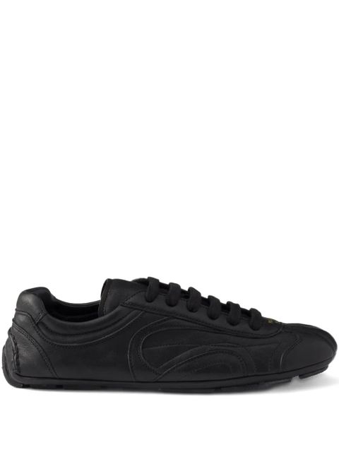 Prada lace-up round-toe sneakers - Black - zdjęcie produktu nr 1