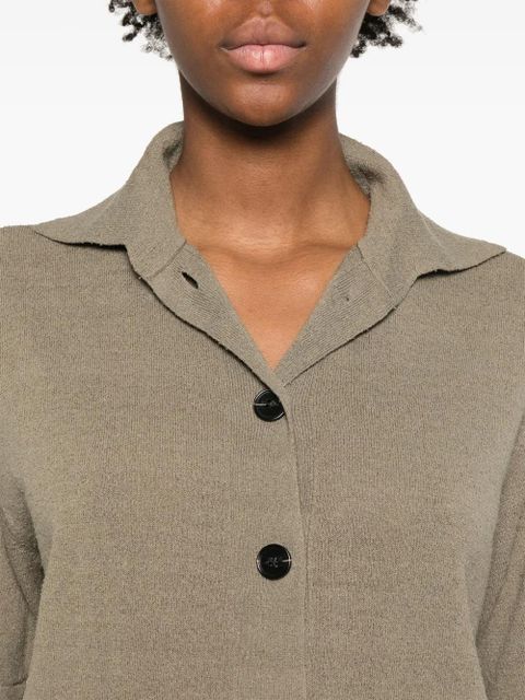 Christopher Esber knitted polo top - Grey